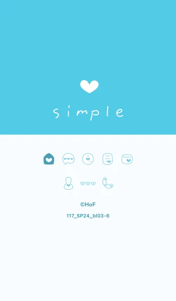 [LINE着せ替え] 117.24_ブルー3-6の画像1