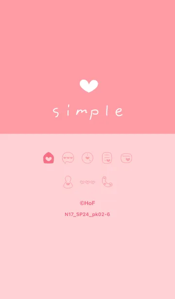 [LINE着せ替え] N17.24_ピンク2-6の画像1