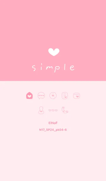 [LINE着せ替え] N17.24_ピンク4-6の画像1