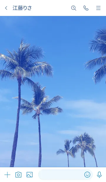 [LINE着せ替え] Hawaii Day Sky  ALOHAの画像3