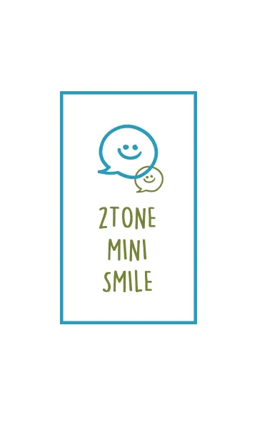[LINE着せ替え] 2トーン ミニ スマイル 2 38の画像1