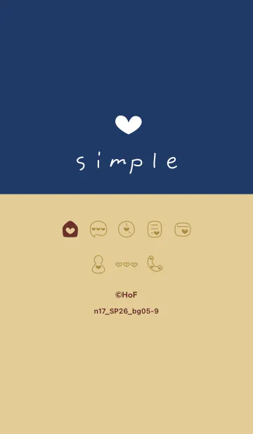 [LINE着せ替え] n17.26_ベージュ5-9の画像1