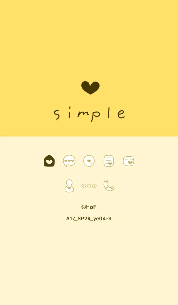 [LINE着せ替え] A17.26_イエロー4-9の画像1