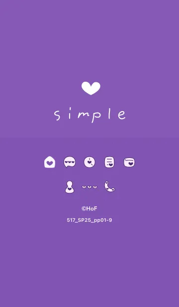 [LINE着せ替え] 517.25_パープル1-9の画像1