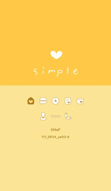 [LINE着せ替え] 117.24_イエロー3-9の画像1