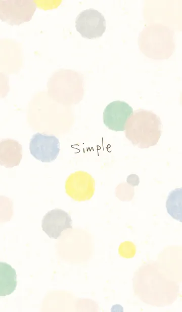 [LINE着せ替え] 水彩 丸 シック13の画像1