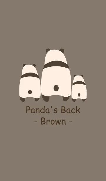 [LINE着せ替え] Panda's Back -Brown 3-の画像1