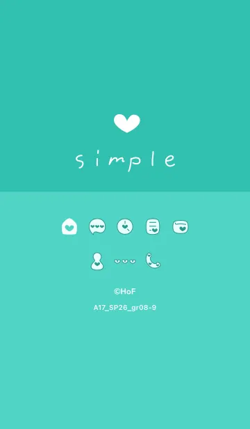 [LINE着せ替え] A17.26_グリーン8-9の画像1