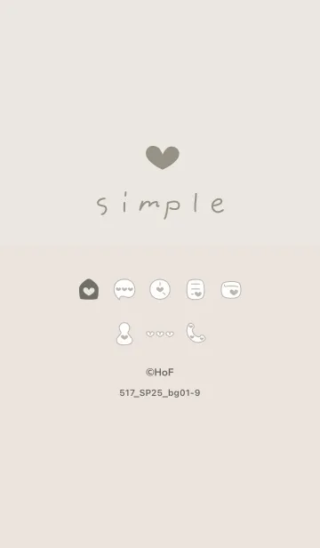 [LINE着せ替え] 517.25_ベージュ1-9の画像1