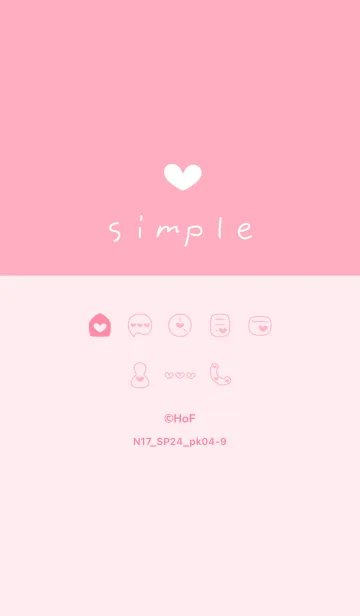 [LINE着せ替え] N17.24_ピンク4-9の画像1