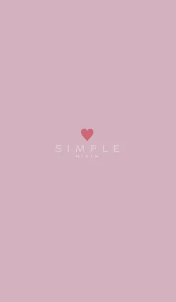 -DUSKY PINK SIMPLE- 43の着せ替えメイン画像