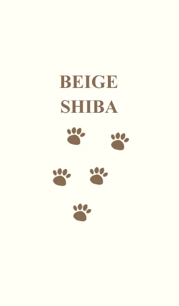 [LINE着せ替え] BEIGE SHIBAの画像1