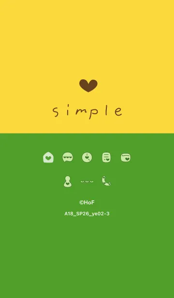 [LINE着せ替え] A18.26_イエロー2-3の画像1