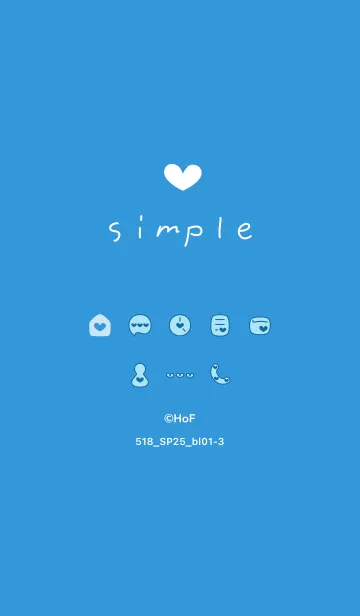 [LINE着せ替え] 518.25_ブルー1-3の画像1