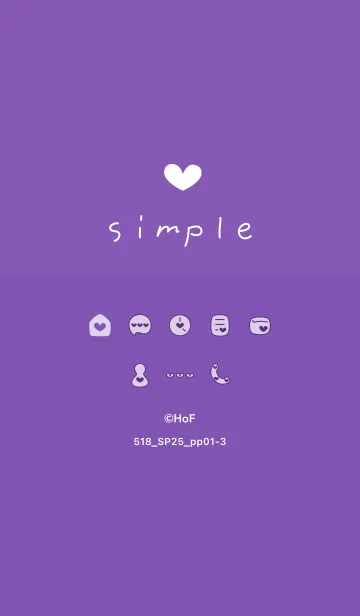 [LINE着せ替え] 518.25_パープル1-3の画像1