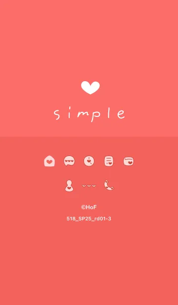 [LINE着せ替え] 518.25_レッド1-3の画像1