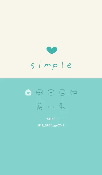 [LINE着せ替え] N18.24_グリーン7-3の画像1