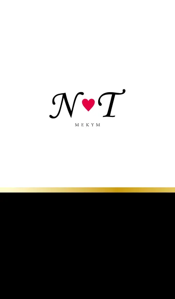 [LINE着せ替え] Love Initial N&T イニシャル 2の画像1