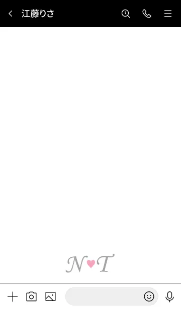 [LINE着せ替え] Love Initial N&T イニシャル 2の画像3