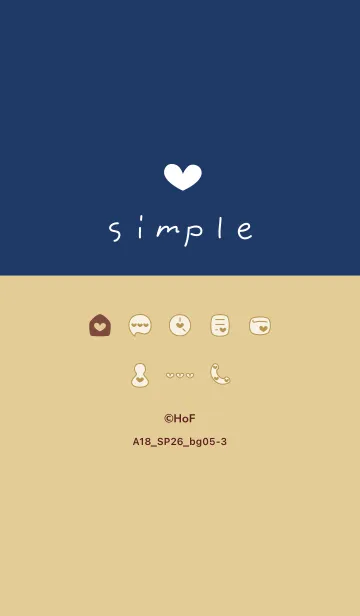 [LINE着せ替え] A18.26_ベージュ5-3の画像1