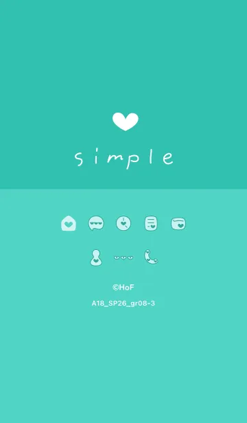 [LINE着せ替え] A18.26_グリーン8-3の画像1