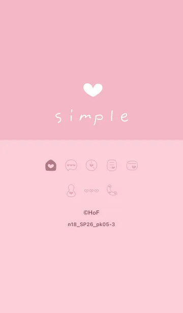 [LINE着せ替え] n18.26_ピンク5-3の画像1