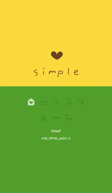 [LINE着せ替え] n18.26_イエロー2-3の画像1