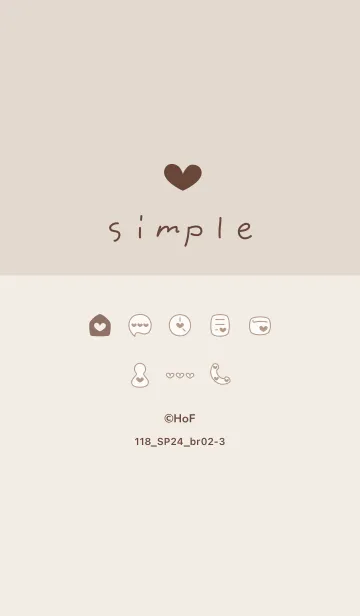 [LINE着せ替え] 118.24_ブラウン2-3の画像1