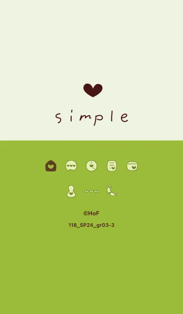 [LINE着せ替え] 118.24_グリーン3-3の画像1