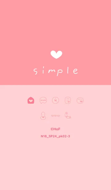 [LINE着せ替え] N18.24_ピンク2-3の画像1