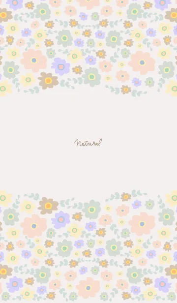 [LINE着せ替え] お花たくさん 上下から17の画像1