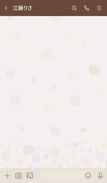 [LINE着せ替え] お花たくさん 上下から17の画像3