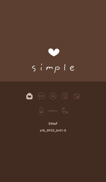 [LINE着せ替え] a18.25_ブラウン1-6の画像1