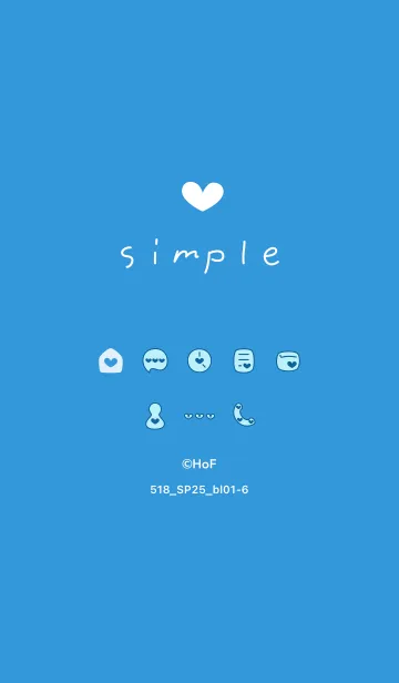 [LINE着せ替え] 518.25_ブルー1-6の画像1