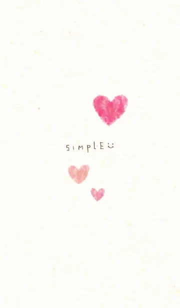 [LINE着せ替え] 水彩 ハート 和紙11の画像1