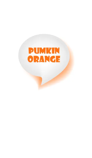 Pumpkin Orange & White Theme Vr.3 (JP)の着せ替えメイン画像