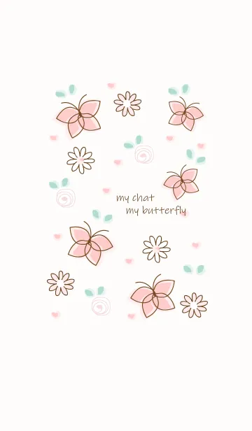 [LINE着せ替え] My chat my butterfly 50の画像1