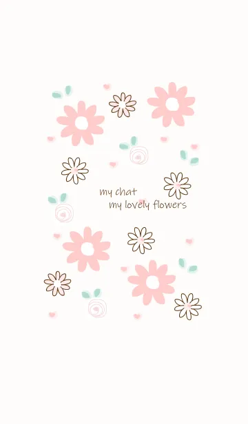 [LINE着せ替え] My chat my lovely flowers 51の画像1