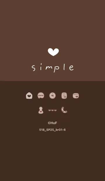 [LINE着せ替え] 518.25_ブラウン1-6の画像1