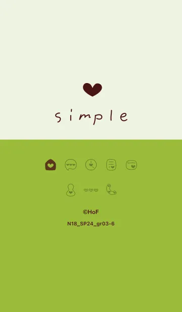 [LINE着せ替え] N18.24_グリーン3-6の画像1