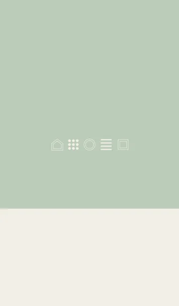 [LINE着せ替え] シンプル（beige green)V.877の画像1