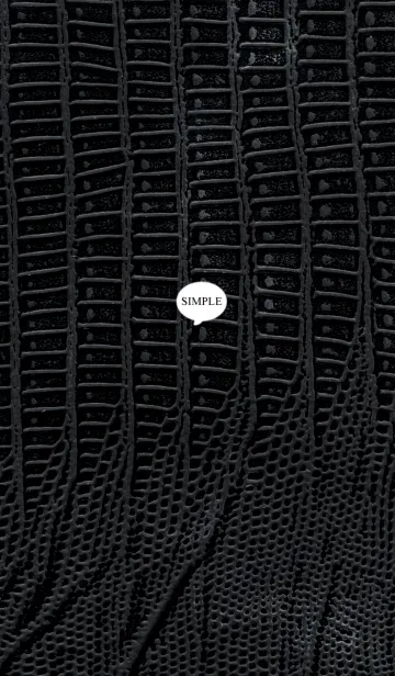 [LINE着せ替え] レザーブラック。シンプル。の画像1