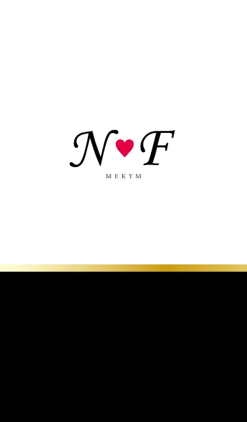 [LINE着せ替え] Love Initial N&F イニシャル 2の画像1