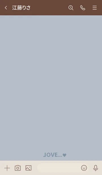 [LINE着せ替え] Love...(bluebeige)の画像3