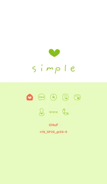 [LINE着せ替え] n18.26_グリーン4-9の画像1