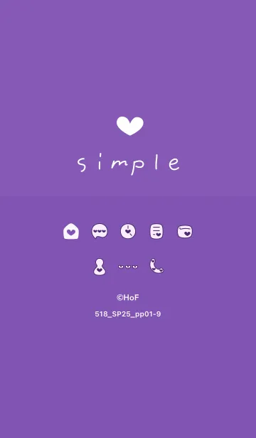 [LINE着せ替え] 518.25_パープル1-9の画像1