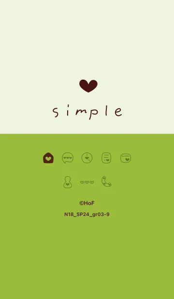 [LINE着せ替え] N18.24_グリーン3-9の画像1