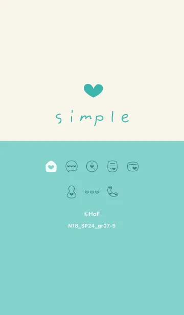 [LINE着せ替え] N18.24_グリーン7-9の画像1