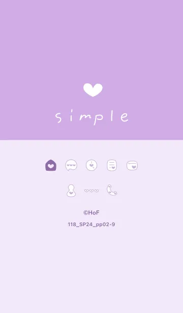 [LINE着せ替え] 118.24_パープル2-9の画像1