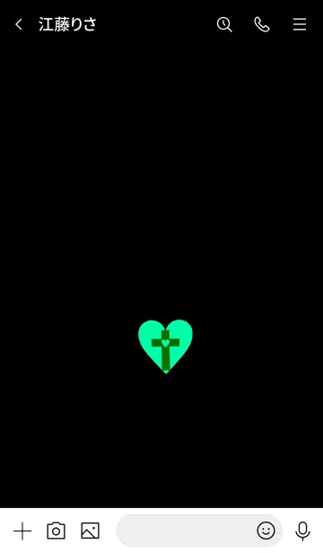 [LINE着せ替え] クロス ミニ ハート 10の画像3